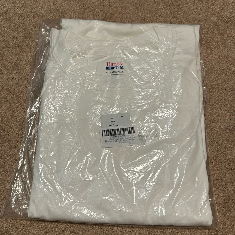 Brand new Hanes beefy tee 4XL tall